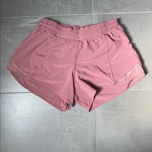 Mauve pink Tall Hotty Hot shorts by Lululemon